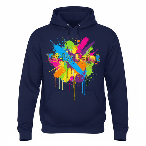 Tacky Paint Hoodie Design
