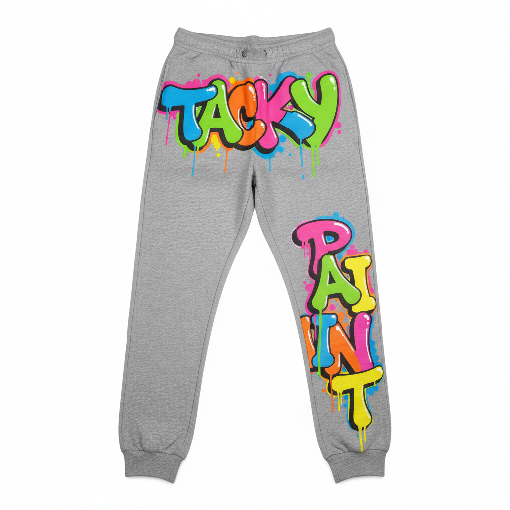 Tacky Paint Joggers - Graffiti Tacky then Paint